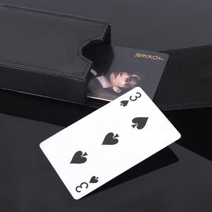 Grande capacità Panini Texture Printing Gold Logo scatola di imballaggio carta di carta Custom in plastica carte da gioco - Product Image 5