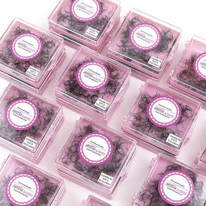 500 Abanicos de <span class=keywords><strong>Pestañas</strong></span> Premade Camellia 5D 0.07 Tamaño 9-11-13mm Curva D Natural, 3 Longitudes en 1, <span class=keywords><strong>Pestañas</strong></span> Preformadas Sueltas - Product Image 2