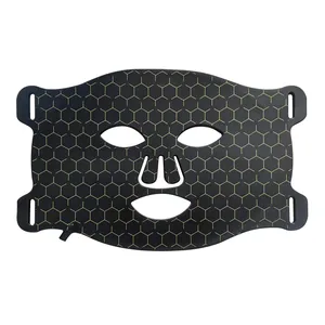 Yüz bakımı kırmızı ışık threapy maske silikon su geçirmez LED yüz maskesi foa satış