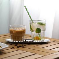 Logo personnalisé 155ml tasse à café en verre réutilisable de style américain clair pour la fête de mariage à la maison latte/café glacé
