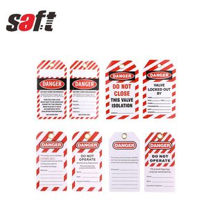 Ngành Công Nghiệp Thiết Bị Bị Khóa Ra An Toàn <span class=keywords><strong>PVC</strong></span> Khóa <span class=keywords><strong>Tag</strong></span> Cảnh Báo Thẻ - Product Image 6