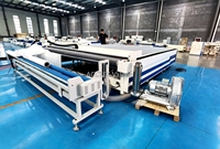 Cortadora Digital Automática Oscilante de Cuchilla Circular para Patrones de Ropa/Textiles/Telas/Prendas, Máquina CNC para Cortar Telas de Tapicería