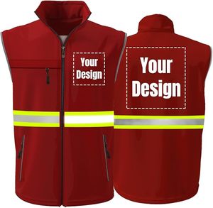 Chaleco DE SEGURIDAD reflectante de alta visibilidad Ropa DE SEGURIDAD Chaqueta sin mangas unisex Logotipo personalizado - Product Image 6