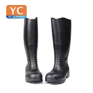 أحذية عمل مطاطية بمقدمة فولاذية للرجال، مقاومة للماء ومتينة، أحذية خرسانية للصيد والتصنيع والبناء - Product Image 3