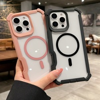 Coque de protection antichoc de luxe avec chargeur magnétique sans fil pour iPhone 17 Air 16 Pro Max 15 14 Plus 12 11 13