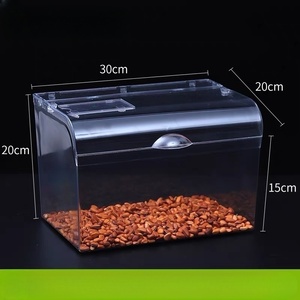 Vente en gros personnalisé moderne en acrylique transparent boîte de présentation d'aliments légère de luxe bac de rangement de comptoir pour boulangerie et snack - Product Image 5