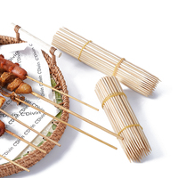 Brochettes de bambou jetables Vente en gros pour brochettes d'agneau barbecue Oden Haws confits Bâtonnets de bambou jetables