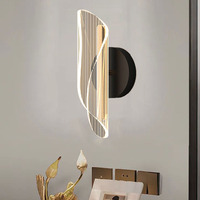 Applique Murale Intérieure en Acrylique Style Européen et Américain, Lumière LED Tricolore, CRI 90 Élevé, Intensité Variable, pour Salons, Bars, Gîtes et Chambres