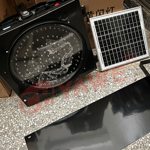 CE Yol Güvenliği Güneş Enerjili Trafik Uyarı Lambası Sarı ve Kırmızı Çift Renkli Flaşör Su Geçirmez IP65 Trafik Sinyalleri için - Product Image 6