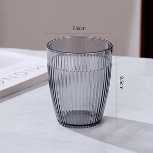 Prix usine gobelets en verre à eau pour boire tasse de jus tasses à whisky colorées gravées pour Restaurant hôtel - Product Image 2