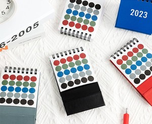 Mini Calendario de escritorio de nuevo diseño, calendario de mesa de papel de doble bobina para planificador - Product Image 3