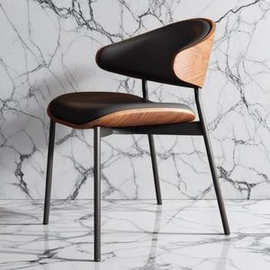 Dining Chair Solid Wood <b>Backrest</b> Modern Minimalist Nordic Style Home Use - Product Image 3