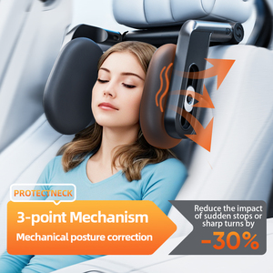Reposacabezas giratorio ergonómico con soporte cervical, cómodo y elegante, para aliviar el dolor de cuello, almohada de espuma viscoelástica para el cuello del coche. - Product Image 2
