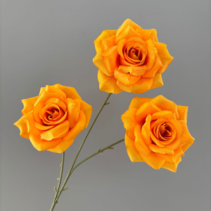 ดอกไม้ผ้าไหมทำมือ 22 สี สำหรับตกแต่งผนังงานแต่งงาน ขายดีที่สุด หัวดอกบานสวยงาม ของขวัญวันโกหก กล่องของขวัญ ตกแต่งบ้าน งานฝีมือ - Product Image 3