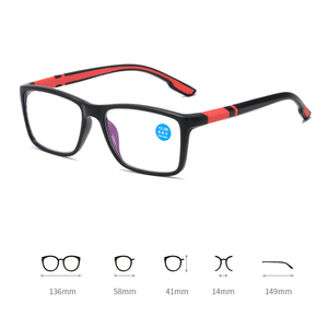 Lunettes anti-rayons bleus charnière à ressort carrée lecture optique montures de lunettes pour femmes <span class=keywords><strong>2023</strong></span> lunettes - Product Image 6