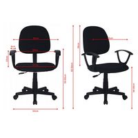 Chaise de bureau ergonomique pivotante noire moderne et économique en gros - Sillas De Oficina