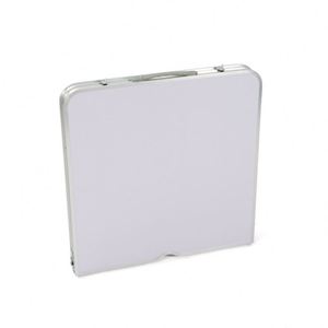 <b>Modern</b> <b>Folding</b> Rectangular Aluminum <b>Table</b> with Metal Legs for Outdoor <b>Dining</b> Hotel Courtyard - Product Image 3