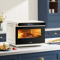 Four de friteuses d'air de grande puissance de feu sans huile de conception d'apparence simple intelligente à écran tactile avec plaque de cuisson frite