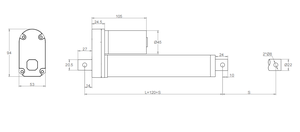 12V 24V Heavy Duty 3500N/350kg tuyến tính điện Thiết bị truyền động DC động cơ cho ô tô máy móc công nghiệp thiết bị nhà sử dụng - Product Image 6