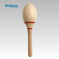 Beech Wood Maraca Orff Percussion Instrument Kids Interactive Shaker 20*5.7cm China for Kindergarten Wholesale