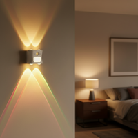 Lampe de nuit à aspiration magnétique rechargeable, lampe d'ambiance à dégradé RGB, capteur de mouvement intelligent, lampe LED, décoration de la maison