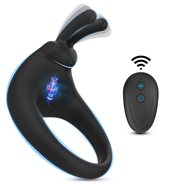 YPM Massage Enhance Vibrating Cock Ring Vibrator for Penis Ring Sex Toys for Men Erection Support Pleasure