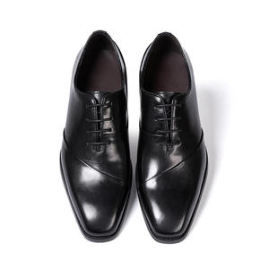 Chaussures habillées italiennes pour hommes - Nouvelles chaussures Oxford tendance à lacets en cuir de haute qualité pour affaires et soirées - Product Image 2