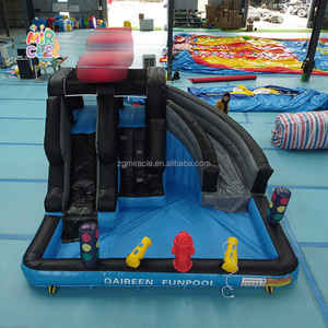Toboggan Eau Gonflable Lightning McQueen <span class=keywords><strong>avec</strong></span> <span class=keywords><strong>Piscine</strong></span>, Combo Château Gonflable Commercial pour <span class=keywords><strong>Location</strong></span> Événements Enfants - Product Image 3