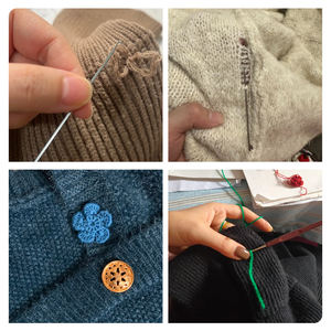 Ferramenta de Crochê para Cabelo com Cabo de Plástico, Agulha para Micro-anéis, Ferramenta de Enfiar para Extensão de Cabelo - Product Image 4