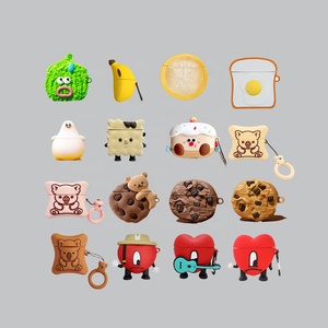 การ์ตูน Kawaii กล้วยผลไม้สําหรับ <span class=keywords><strong>Airpod</strong></span> 1 2 3, หูฟังไร้สายสําหรับ Apple Airpods Pro ซิลิโคนกันกระแทก - Product Image 1