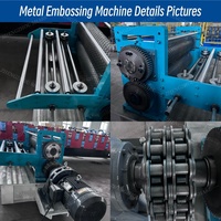 Machine à embosser les plaques métalliques industrielles, machine à embosser les métaux en acier inoxydable, machine à embosser les métaux en rouleaux, machine à embosser les tôles métalliques