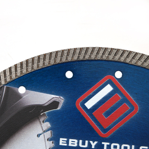 Disque de coupe diamanté de 8 pouces à pressage à chaud, fabriqué en usine, de type maille de poisson continue avec bride - Product Image 5