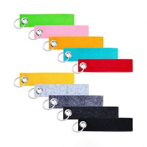 Colorful Felt Keychains Blank Wristlet <b>Key</b> Chains for Car Craft <b>Key</b> Chains with <b>Rings</b> - Product Image 2