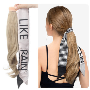 Extensions <span class=keywords><strong>de</strong></span> cheveux <span class=keywords><strong>queue</strong></span> <span class=keywords><strong>de</strong></span> <span class=keywords><strong>cheval</strong></span> perruque tresses haute température soie cheveux bouclés cheveux longs Velcro sangle <span class=keywords><strong>fausse</strong></span> <span class=keywords><strong>queue</strong></span> <span class=keywords><strong>de</strong></span> <span class=keywords><strong>cheval</strong></span> - Product Image 1