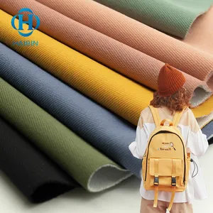 100% Polyester Fabric 2 layers Laminated Fabric Twill Cotton Feeling Waterproof Fabric For Bag