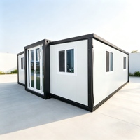 Maison conteneur extensible Shinestone à double aile, maison préfabriquée modulaire mobile, configuration personnalisée, villa portable