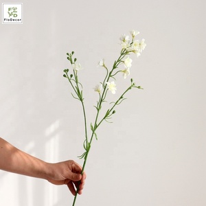 Vajilla pequeña Artificial de estilo moderno para decoración de restaurante, <span class=keywords><strong>Bar</strong></span> de <span class=keywords><strong>flores</strong></span> con tacto Real, Delphinium, centro de mesa para boda - Product Image 6