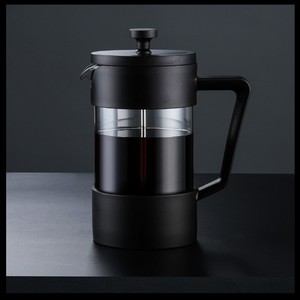 Cafetière à piston Emode en verre transparent avec filtre à mailles fines et piston - Product Image 3