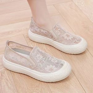 Scarpe da Donna in Pizzo OEM/ODM, Slip-on Traspiranti ed Eleganti per Uso Quotidiano - Product Image 2