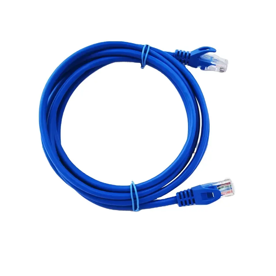 CAT6A UTP 2M 3M 5M 10M biru Rj45 utp ftp CAT6 23AWG kabel jaringan Lan Ethernet kabel Patch komputer Internet