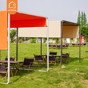 Toldo de Aluminio para Exteriores con Techo de Tela - Impermeable y con Protección UV para <span class=keywords><strong>Patio</strong></span>, Jardín, Terraza y <span class=keywords><strong>Patio</strong></span> Interior - Product Image 4