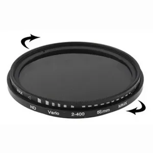 Dropshipping High Quality 58mm ND Fader Neutral Density Adjustable Variable Filter ND 2 to ND 400 Filter