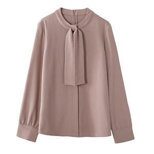 Primavera Stand Collar Blusa De Gasa <span class=keywords><strong>Camisa</strong></span> Mujeres Tops Blusas De Manga Larga <span class=keywords><strong>Mujer</strong></span> De Moda Camisas <span class=keywords><strong>Estilo</strong></span> Japonés 8033 # - Product Image 5