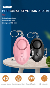 Alarme de sécurité personnelle 130 dB, porte-clés d'autodéfense, alarme LED SOS, porte-clés d'autodéfense - Product Image 3