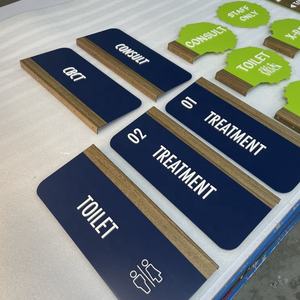 <strong>Personalised</strong> <strong>Wooden</strong> Acrylic Door <strong>Sign</strong> Location Signage Custom Wall Room Name Plate Office Apartment Hotel Signage Direction <strong>Sign</strong> - Product Image 4