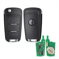 Clé télécommande universelle en plastique noir à 3 boutons KEY DIY B18-3 pour KD900/URG200/KDX2/KD MAX - Compatible avec tous les modèles