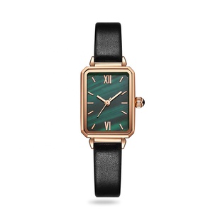 Logo personalizzato moq basso piccolo ordine 316L Quadrato in acciaio inox giappone movimento minimalista Malachite <span class=keywords><strong>verde</strong></span> <span class=keywords><strong>quadrante</strong></span> <span class=keywords><strong>orologio</strong></span> per la donna - Product Image 4