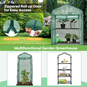 Serre d'intérieur et de jardin 4T avec feuille PE <span class=keywords><strong>pour</strong></span> pots de fleurs, jardinières et culture - Product Image 6