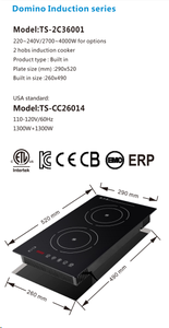 Table <span class=keywords><strong>de</strong></span> <span class=keywords><strong>cuisson</strong></span> électrique multifonctionnelle pour <span class=keywords><strong>caravane</strong></span> <span class=keywords><strong>de</strong></span> camping Table <span class=keywords><strong>de</strong></span> <span class=keywords><strong>cuisson</strong></span> à induction en céramique avec 2 brûleurs intégrés - Product Image 6