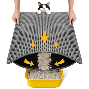 Pet Cat Litter Mat Double Layer Waterproof Litter Cat <b>Bed</b> <b>Pads</b> for Cats House Clean Super Light Easy to Carry - Product Image 1
